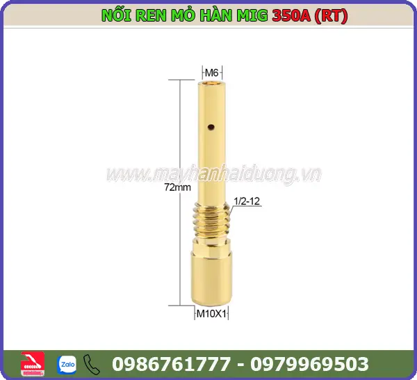 NỐI BÉP MỎ HÀN MIG 350A (RT-BRASS)