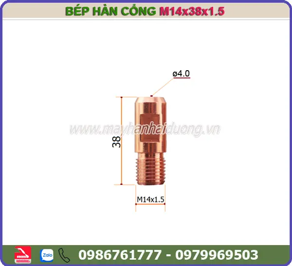 BÉP HÀN CỔNG M14x38x4.0