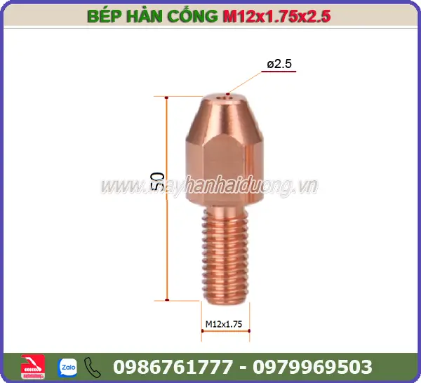 BÉP HÀN CỔNG M12x50x4.0
