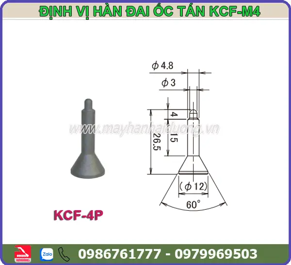 ĐỊNH VỊ HÀN ĐAI ỐC TÁN KCF-M4
