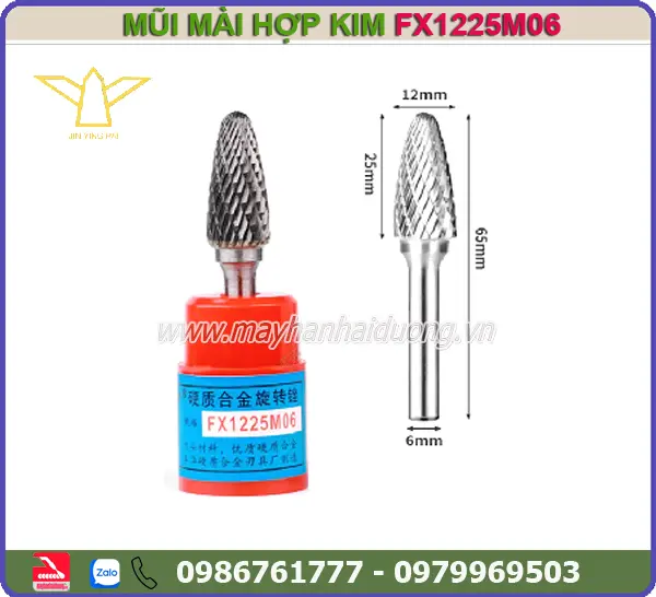 MŨI MÀI HỢP KIM FX1225M06