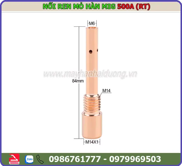 NỐI BÉP MỎ HÀN MIG 500A (RT-Cu)