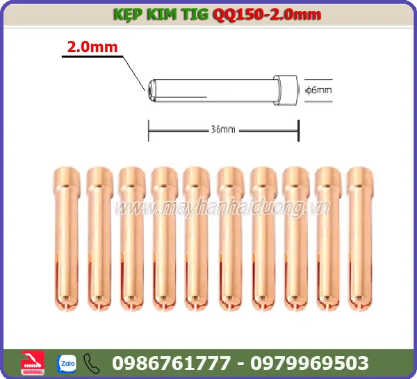 10 KẸP KIM TIG 2.0x36MM
