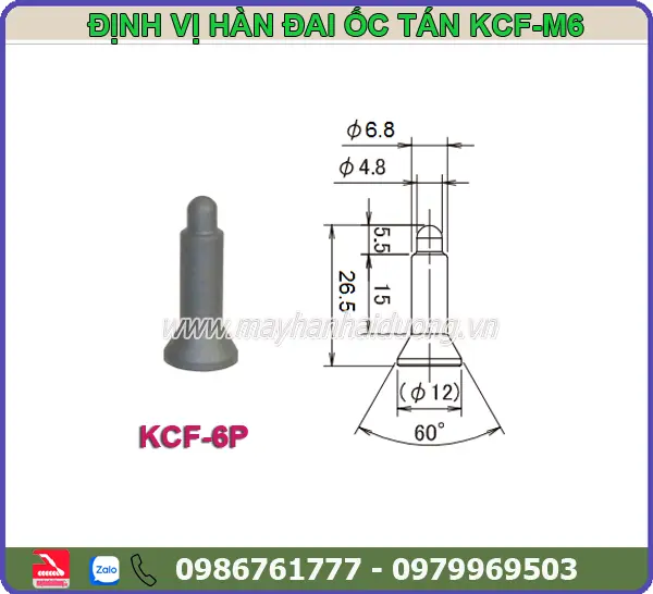 ĐỊNH VỊ HÀN ĐAI ỐC TÁN KCF-M6