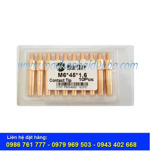 Bép hàn MIG M6x45x1.6 mm